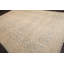 Tapis géométrique beige / bleu en laine noué à la main 10 pi x 14 pi Geometric