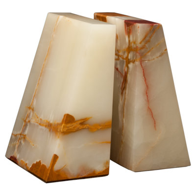 Traditional Stone Non-Skid Bookends
