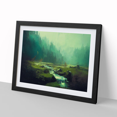 Astonishing Forest Stream - Single Picture Frame Print
