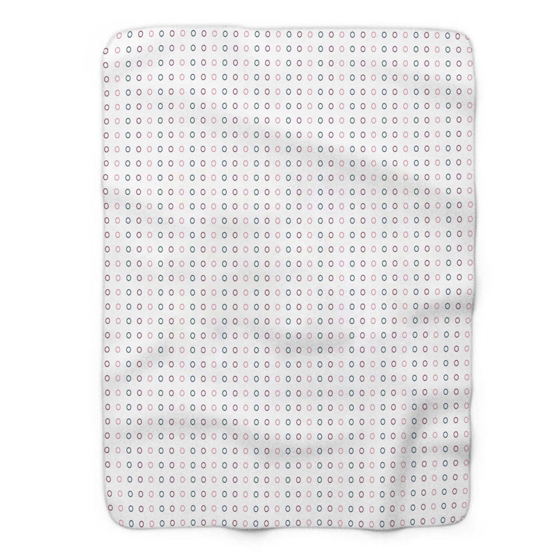 Couverture sherpa rose 1 pièce, L 60 po x L 80 po