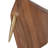 Wooden Abstract Bird Figurine Statue Object for Home Decor - Decorative Sculpture with Metal Detail for Office, Table, and Living Room - Brown & Tan
