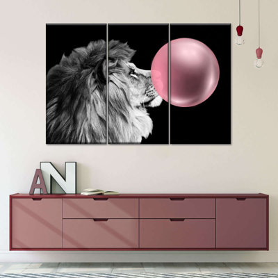 " Funny Lion Bubble Gum " 3 - Pieces