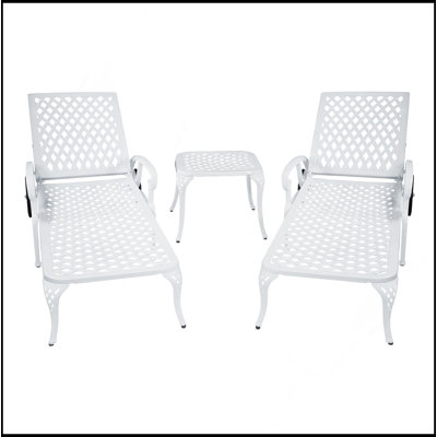Chaise longue en aluminium coulé 1Pcs