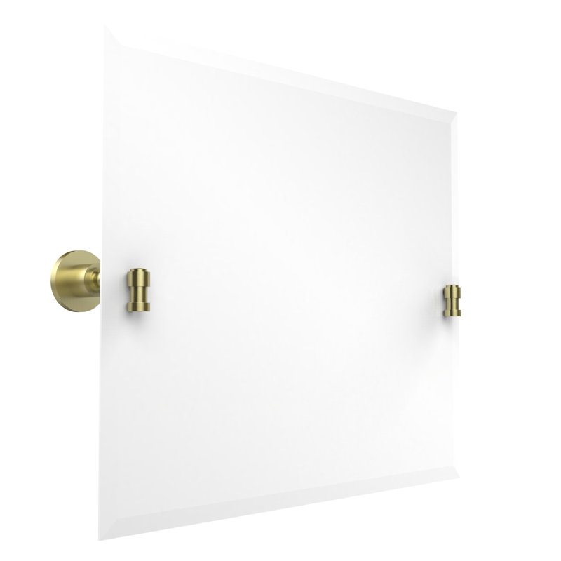 Miroir d’appoint d’inclinaison de paysage Marchmont, 21" H x 26" W, Laiton satiné