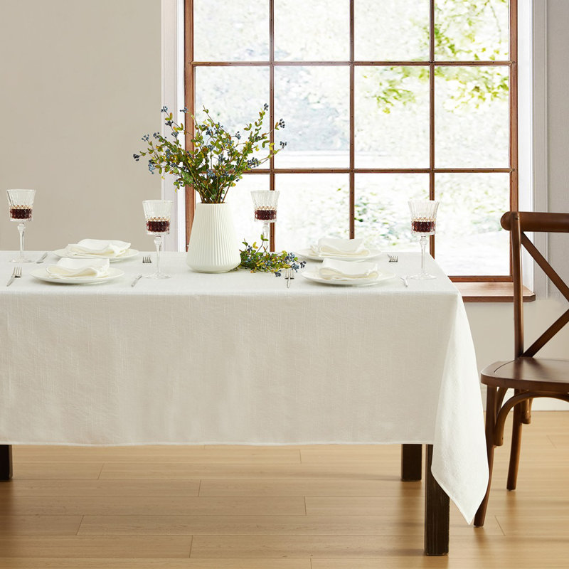Villeroy & Boch Bristow Solid Texture Tablecloth, 60" W X 144" L