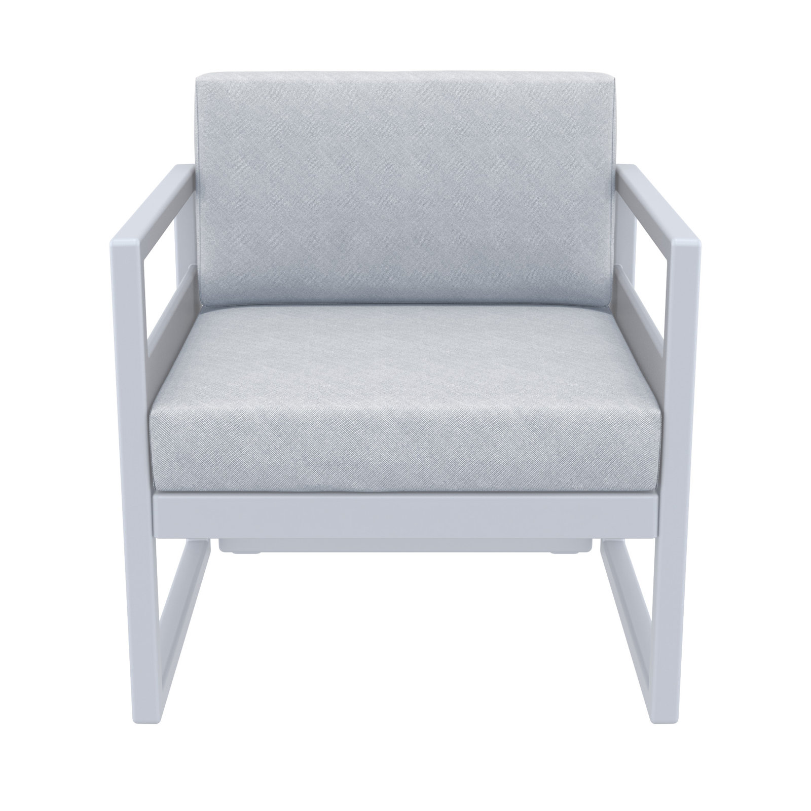 Lane Outdoor Lounge Chair, Silver/Gray, Canvas Granite Sunbrella® Canvas