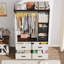 Armoire penderie H 73,00 po avec capteur de lumière, tiroirs et tringle-972838150