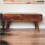 Table basse Sonata, 4 tiroirs, pieds nordiques, brun châtaignier-247929011