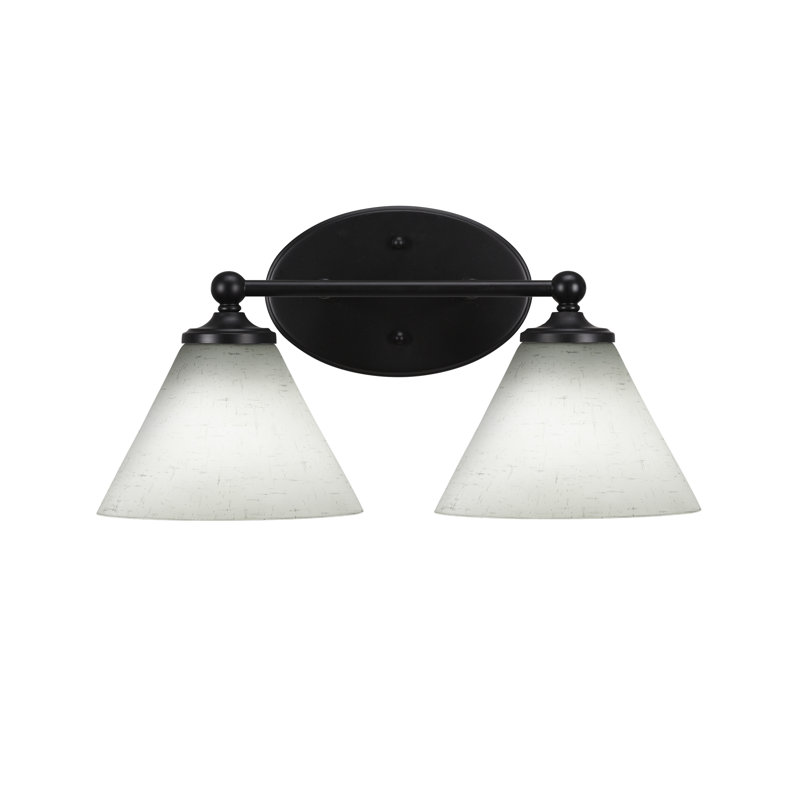 Barre d'éclairage de salle de bain Sadea, Noir mat, 2
