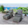 Mapleview 2-Person Patio Conversation Set with Cushions and Ottoman
