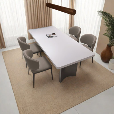 Thickened rock plate simple dining table sets.