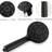 Drill- Showerhead With Matte Black And Stainless Steel Slide Bar Dual Heads 1.8 Gpm Flow -