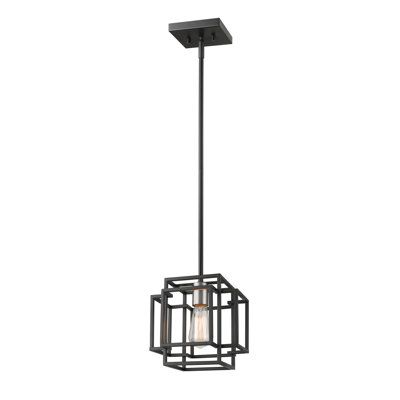 Luminaire suspendu carré à 1 lumière Orona