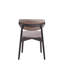 Chaise d'appoint en microfibre polie grise et finition noire (ensemble de 2)