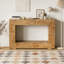 Table de canapé d'entrée en bois rustique avec rangement Farmhouse-735512430