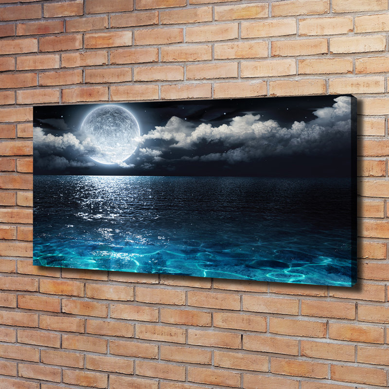 Full Moon - Wrapped Canvas Print, 60cm H x 120cm W