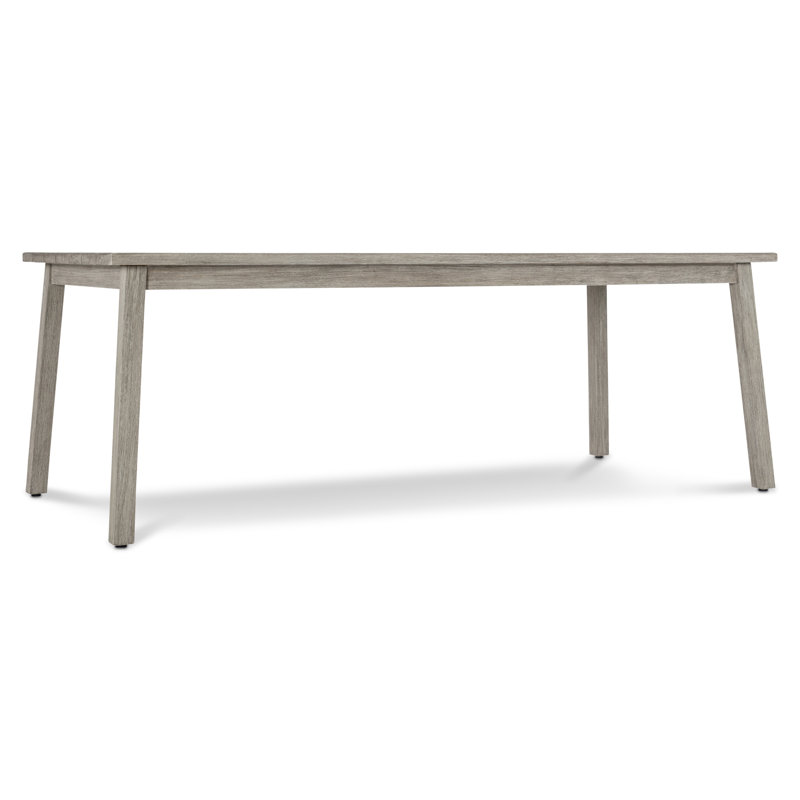 Antibes 86'' Gray Rectangular Teak Outdoor Dining Table
