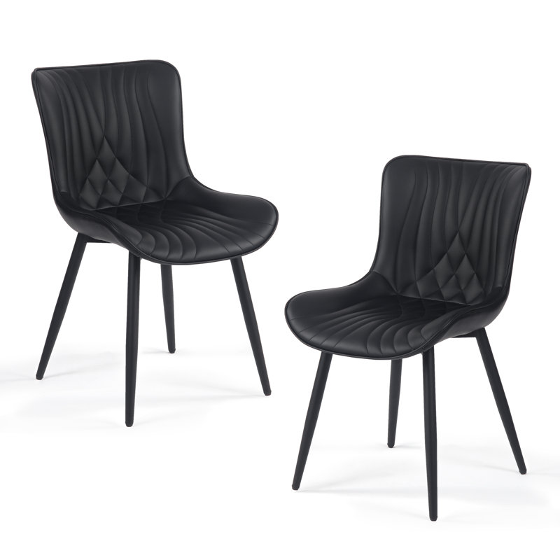 Comfortable Padded Dining Chairs with Back Easy Assembly Upholstered Side Chair, Accent Chairs for Kitchen, Dining Room