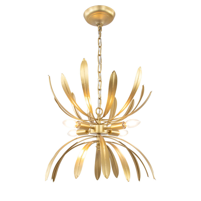 Lilly 4 - Light Chandelier, Gold