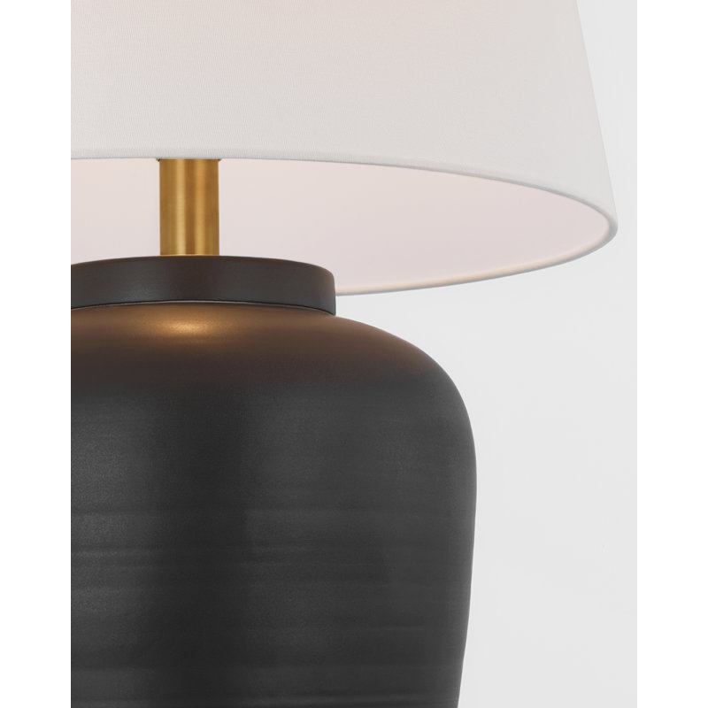 Nora Table Lamp, Matte Black