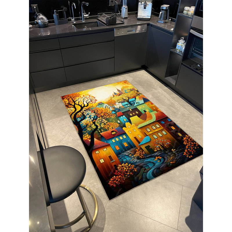 Tapis décoratif moderne Aurelina, Rectangle 4 pi x 6 pi 7 po