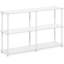 3-Tier Storage And Display Rack, Durable Composite Wood With Pvc Tubes, Rounded Edge Design