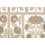 Warm Beige Blossom Field Linen Pillow 22x22 with Down Insert