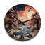 Magnifique horloge murale en bois-1360998653