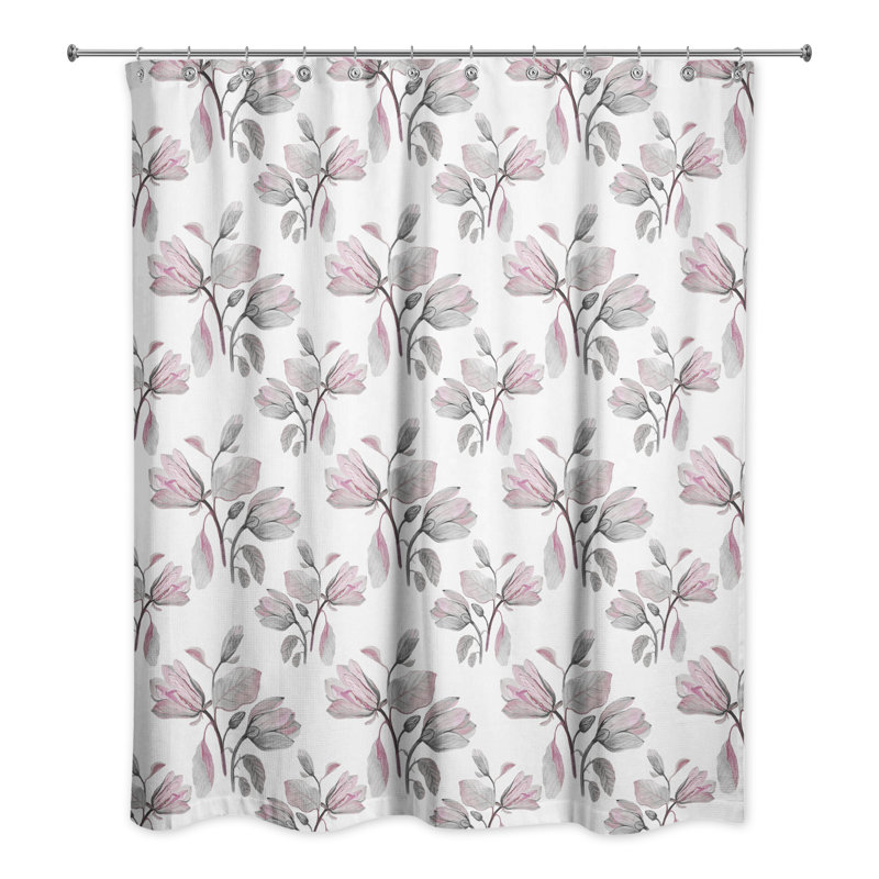 Floral Blossoms Shower Curtain, Pink
