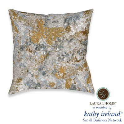 kathy ireland HOME Stone Wall 18" x 18" Indoor Decorative Pillow