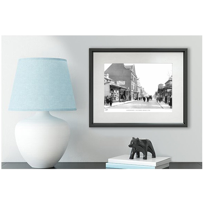 Aldershot, Victoria Road 1918 by Francis Frith - Single Picture Frame Print, 45cm H x 60cm W x 2.3cm D