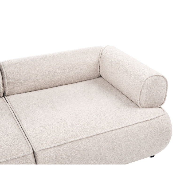 SALLA Sofa, Beige Boucle