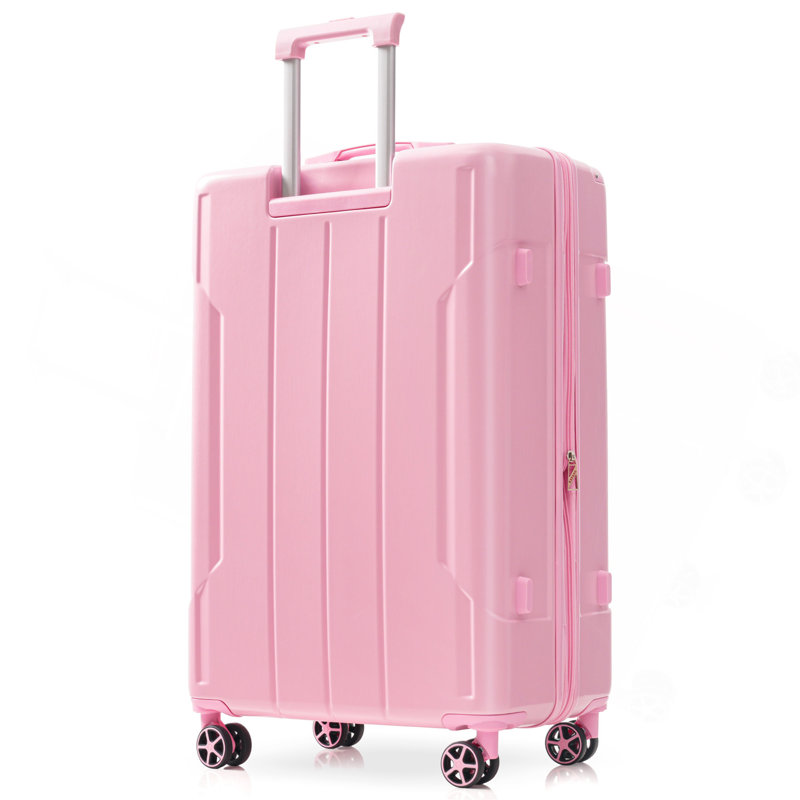 Valise rigide, valises en ABS léger et durable avec roues doubles, valise extensible 28 po à carreaux, 28 inch