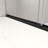 North American Frameless Double Sliding Matte Black Shower Door With Adjustable Soft Closing Function 8Mm Tempered Glass With Nano Easy Cleaning And Stick Explosion-Proof Menbrance