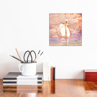 Mother Swan And Brood by Ros Berryman - Gallery-Wrapped Canvas Giclée on Canvas