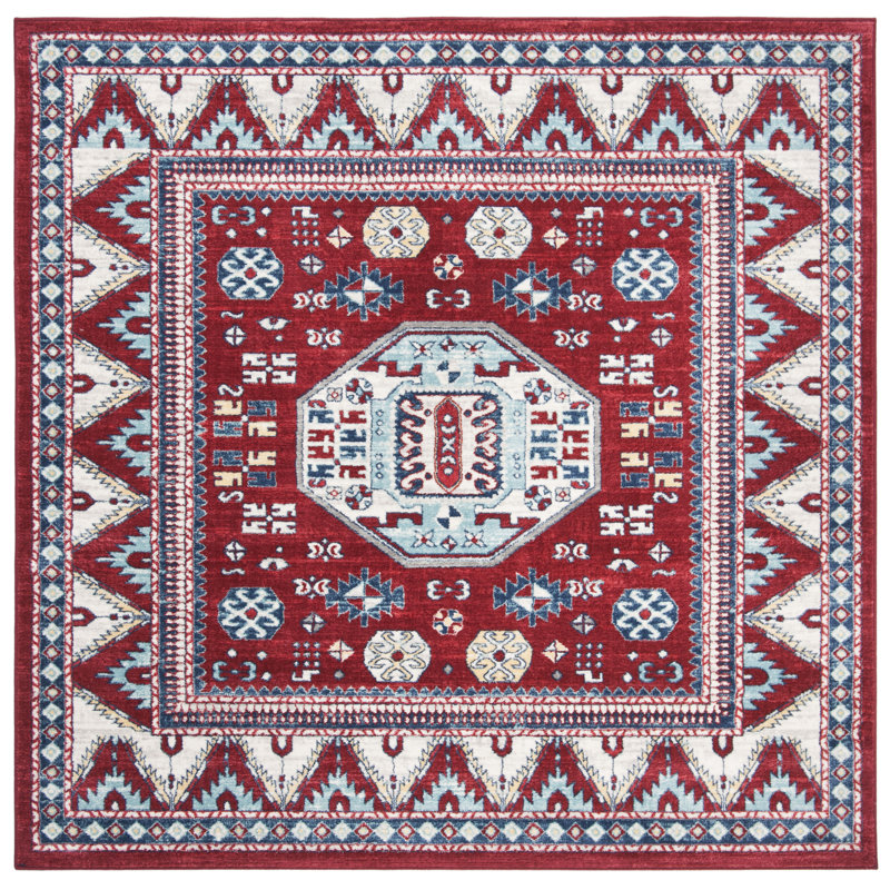 Easthampton Southwestern Hand Woven Area Rug, Square 201 cm
