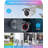 8CH DVR Security Camera System with 1TB HDD 1080P Outdoor Cameras Remote View Motion Sensor