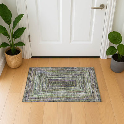 Premium Machine Washable Bucz AMF1725 Geometric Rug