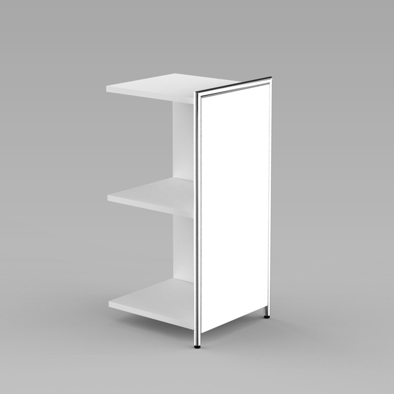2 -Shelf, White