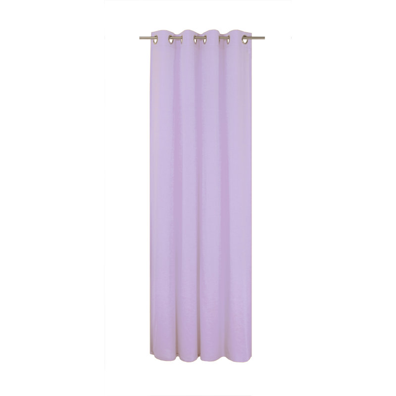 Peck Eyelet Room Darkening Single Curtain, 142cm Width x 220cm Drop, Purple