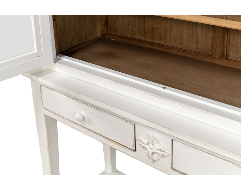 Wilkesville Solid Wood China Cabinet, White