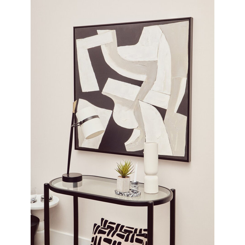 100cm Glass Top Console Table