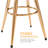 Swivel Adjustable Height Bar Stool,Counter Height Barstools With Metal Frame Counter Height Chairs With Footrest For Kitchen, Dining Room-571036923
