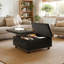 Table basse carrée avec repose-pieds relevable avec grand rangement-1226521690