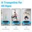 Gymax Round Fitness Trampoline-55807338