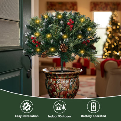 1.67' H Artificial Pine Christmas Tree