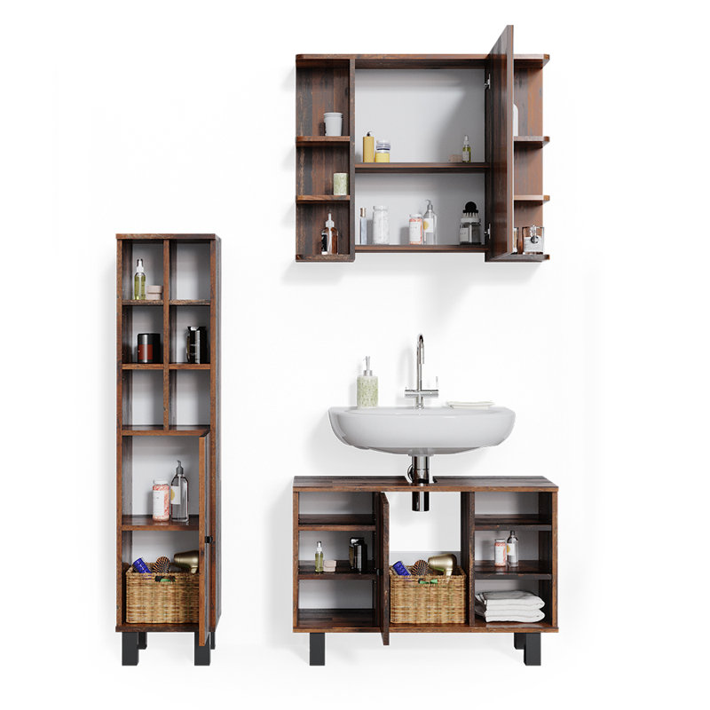 Bodan 3 Pieces Bathroom Furniture Suite
