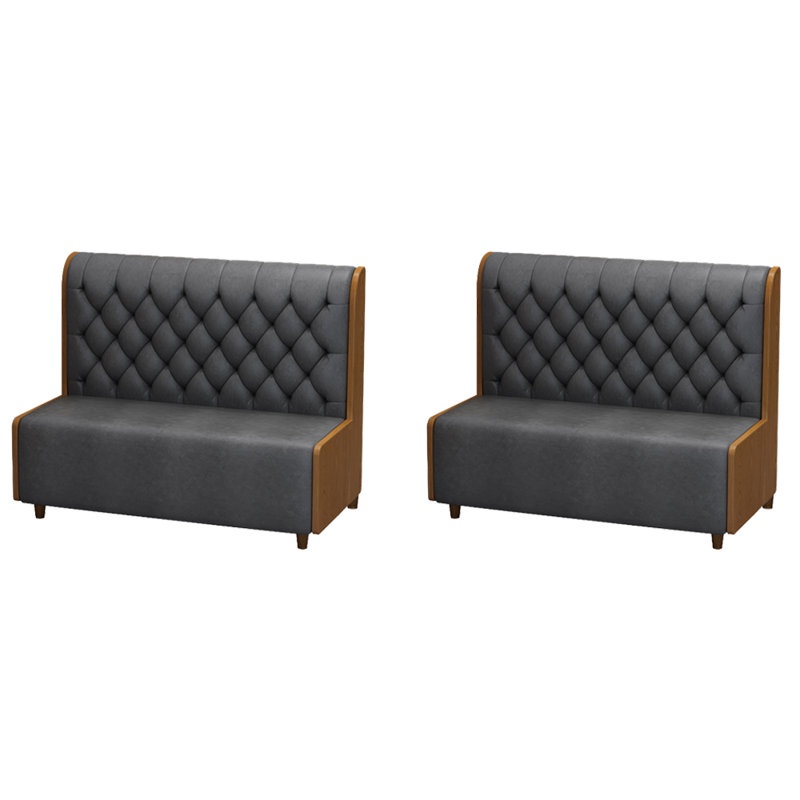 Banc rembourré en similicuir Vintage Simple