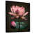 Toile avec cadre flottant noir