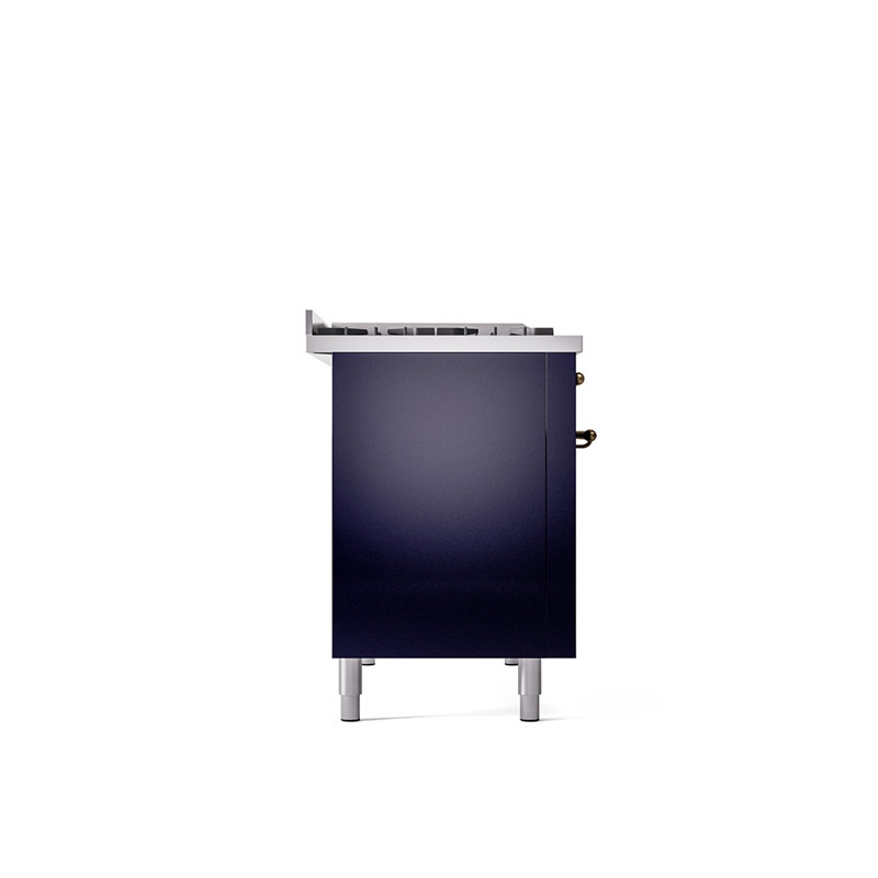 ILVE Nostalgie II 48 Dual Fuel Range , Midnight Blue/Bronze, Natural Gas